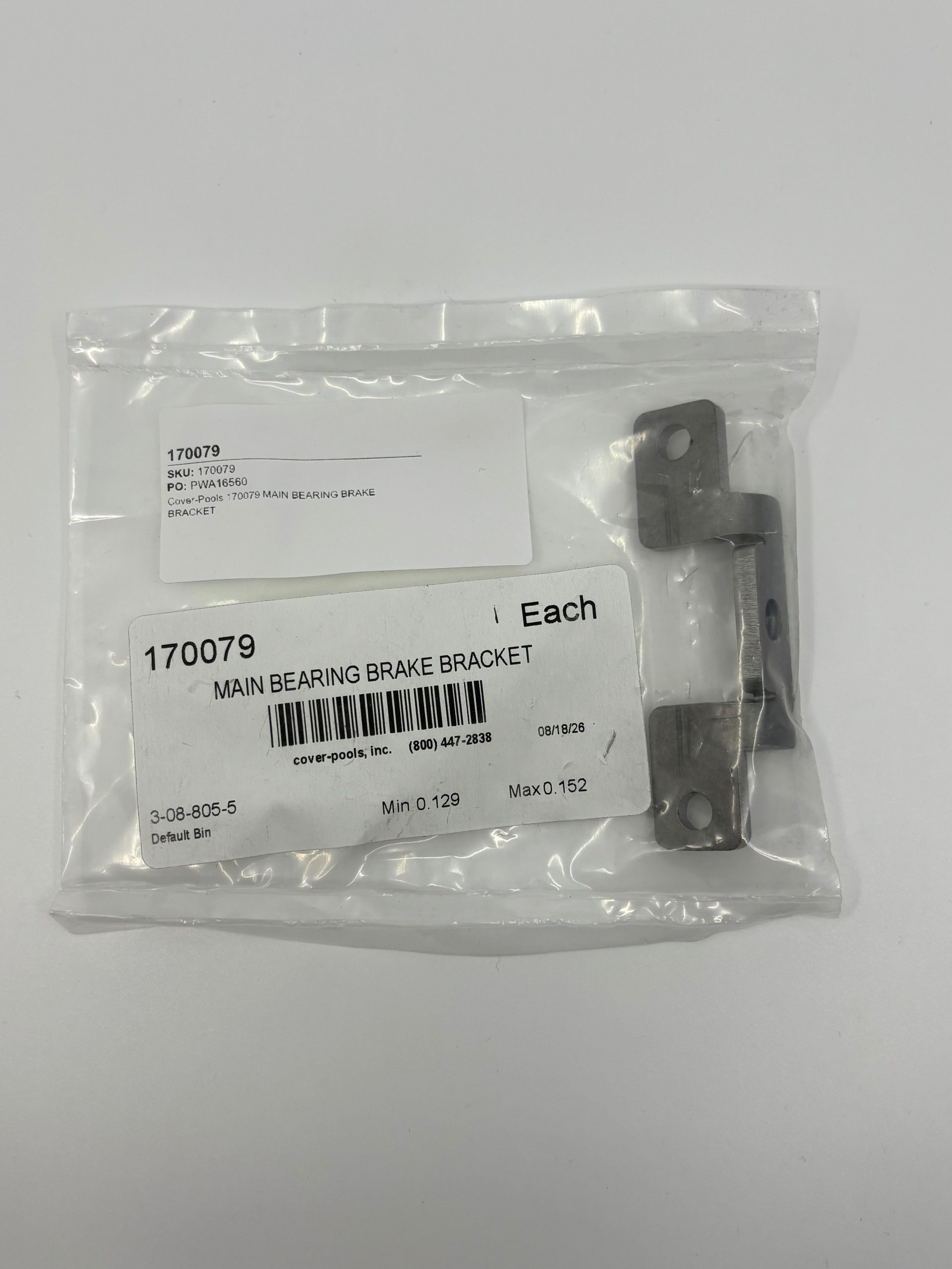 Cover-Pools 170079 Main Bearing Brake Bracket for Pool Covers | Cover-Pools