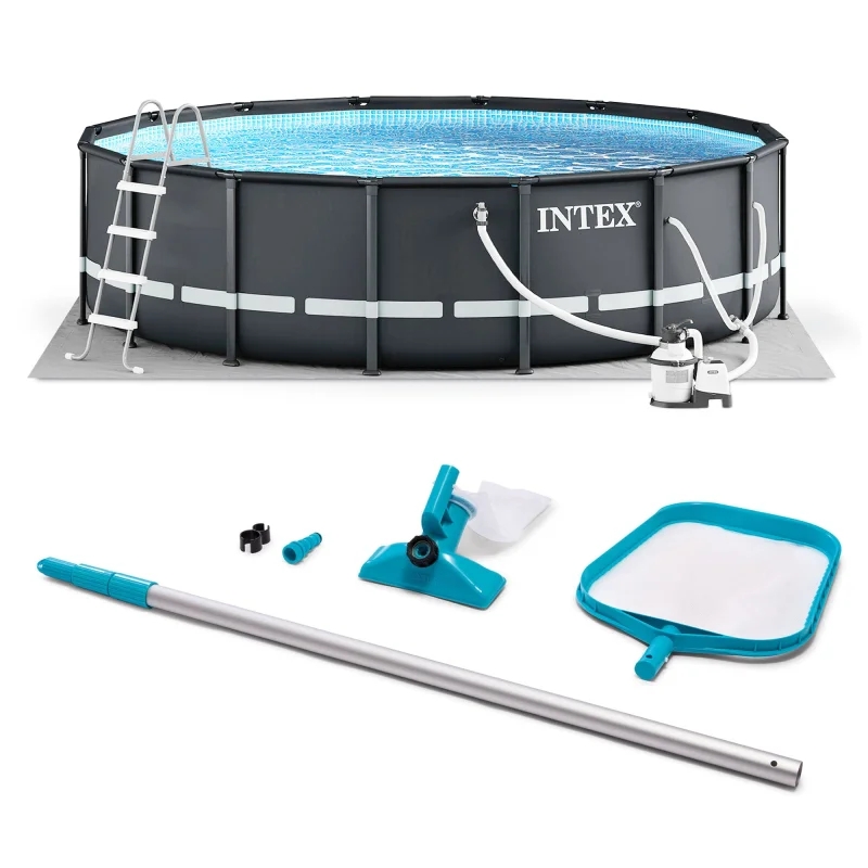 Intex 16' x 48" Ultra XTR Frame Pool Set with Sand Pump and Maintenance Pool Kit