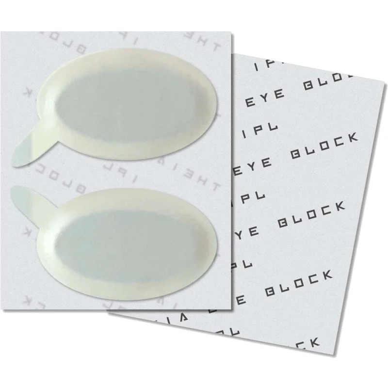 IPL Eye Shields - Disposable Adhesive Eye Shields for IPL Visible and IR Range of 500-1,100nm + Microdermabrasion / Box of 100 (50 Pair) by Eye Shield