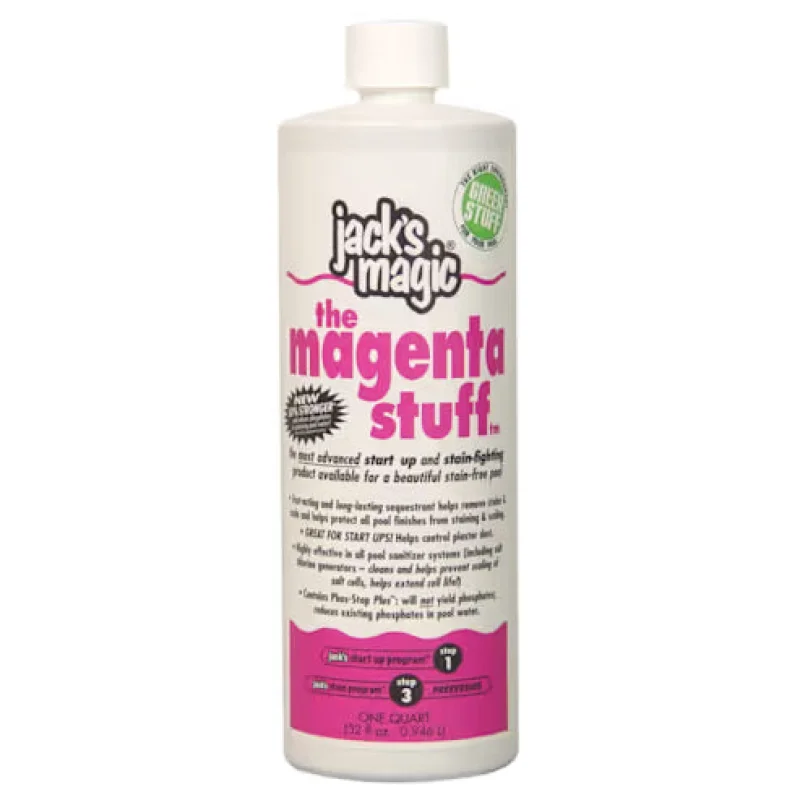 Jacks Magic Magenta Stuff Metal Remover, 32 oz Bottle