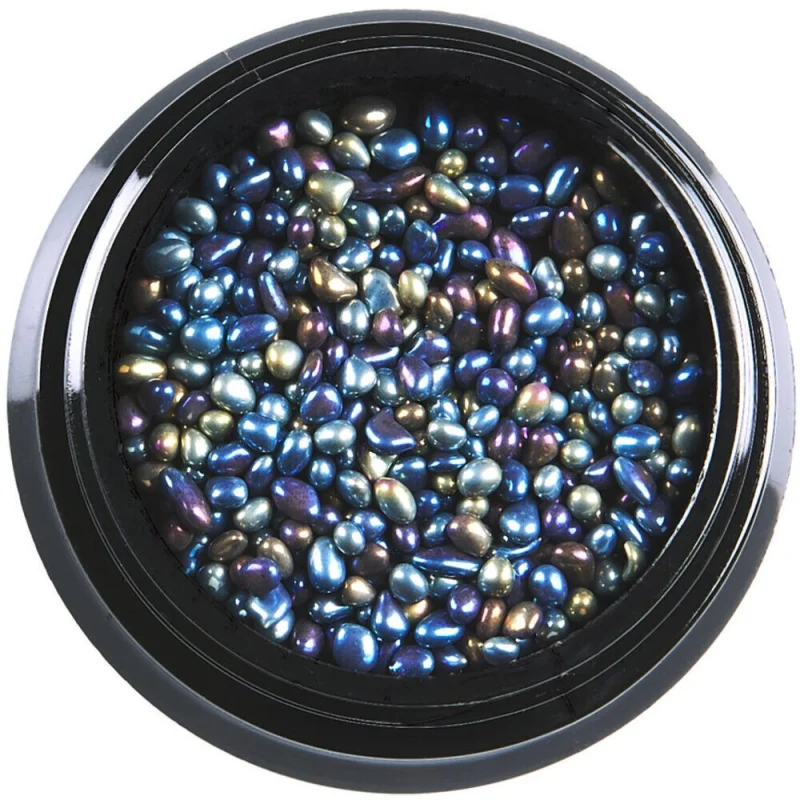 Japanese Rhinestone Nail Art Decoration - Crystal Metallic Blue - Pack