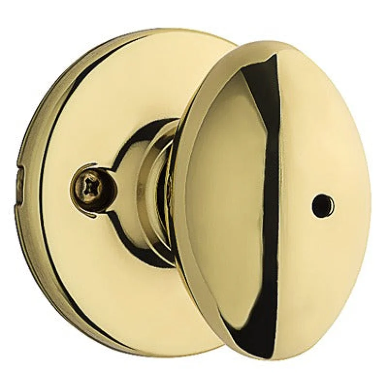 Kwikset 300AO 3 6AL Rcs V1 Privacy Door Knob Brass