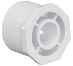 Lasco Reducing Bushing, 3 x 2" Spigot x Slip White PVC Schedule 40 | 437-338