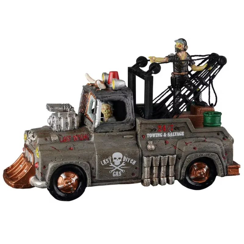 Lemax Spooky Town Last Ditch Tow Truck #23581
