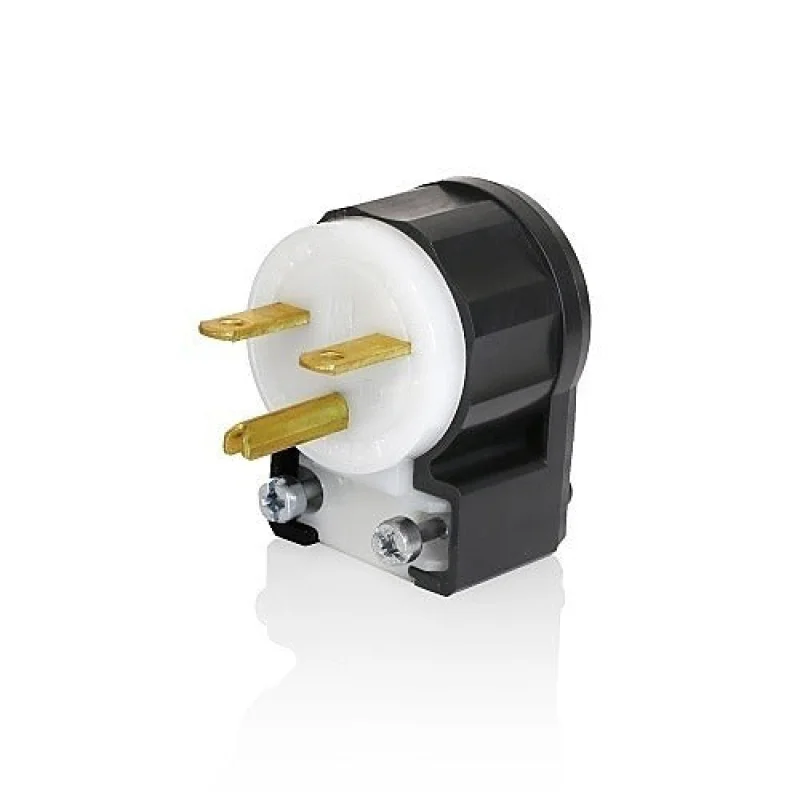 Leviton Telcom 5666-CA Angle Plug 2-pole 3-wire 15A