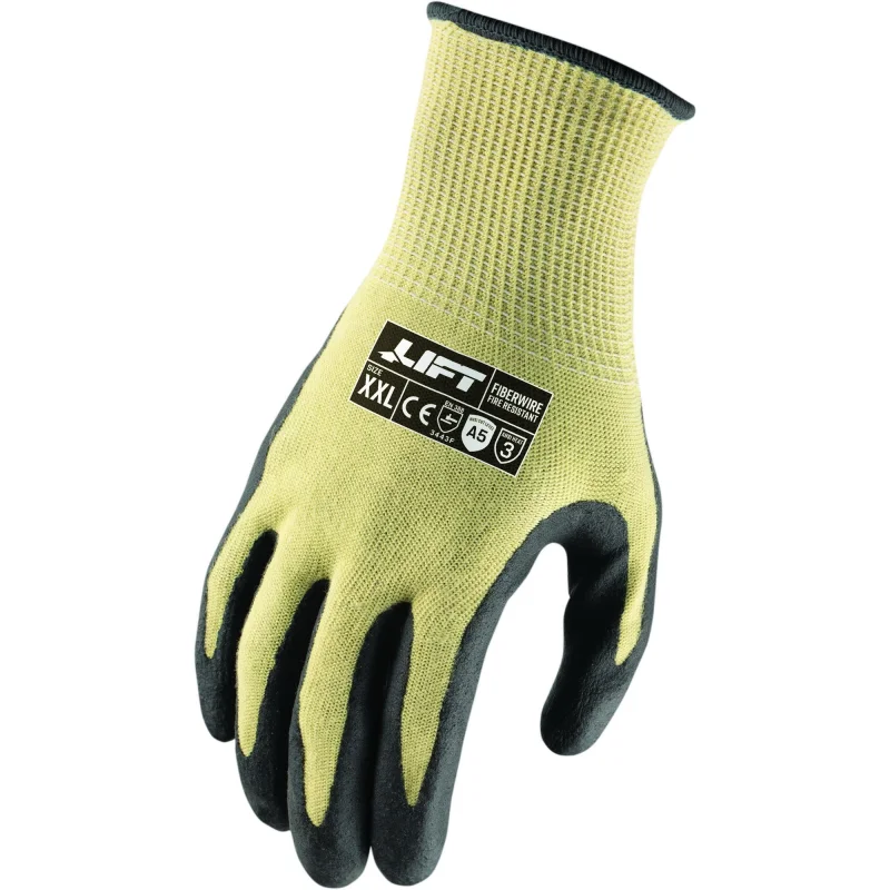 LIFT Safety FiberWire FR A5 Neoprene Palm Glove | Cut & Fire Resistant | ANSI A3