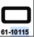 Lite Leader 2 Button Control Panel Rear Gasket 61-10115