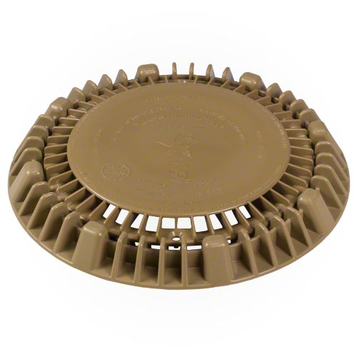 AquaStar 8" Round Suction Outlet Cover - Tan