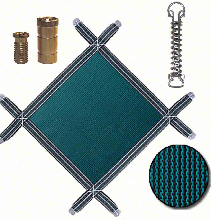MeycoLite Mesh Rectangular Safety Pool Cover 12 x 28 Feet