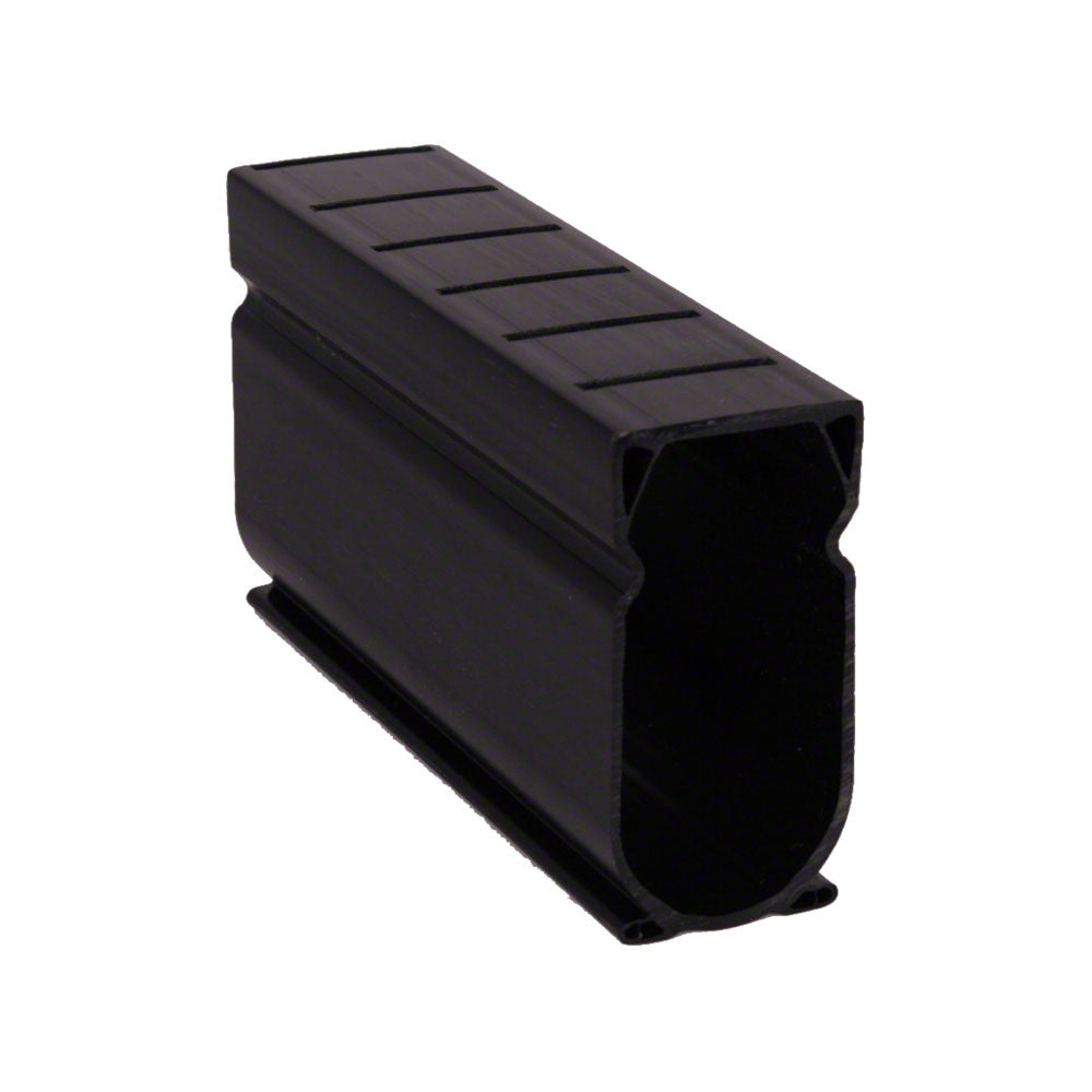 Deck Drain 1.6 Inch Width - Black - 10 Foot Lengths - Case of 8 (80 Feet) - Includes Couplers and End Adapters