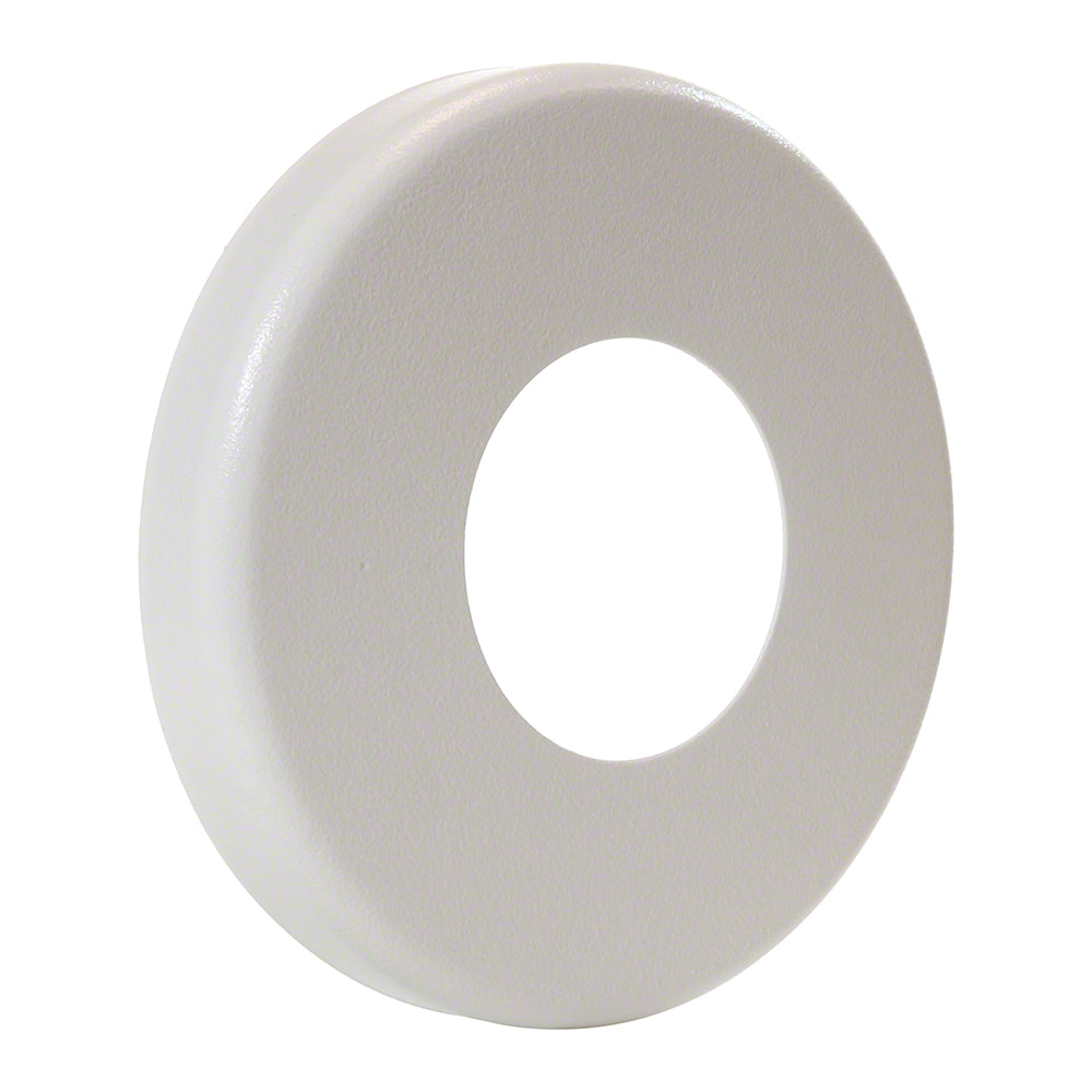 Stainless Steel Round Escutcheon Plate - 1.90 Inch O.D. - Powder Coated Pearl White
