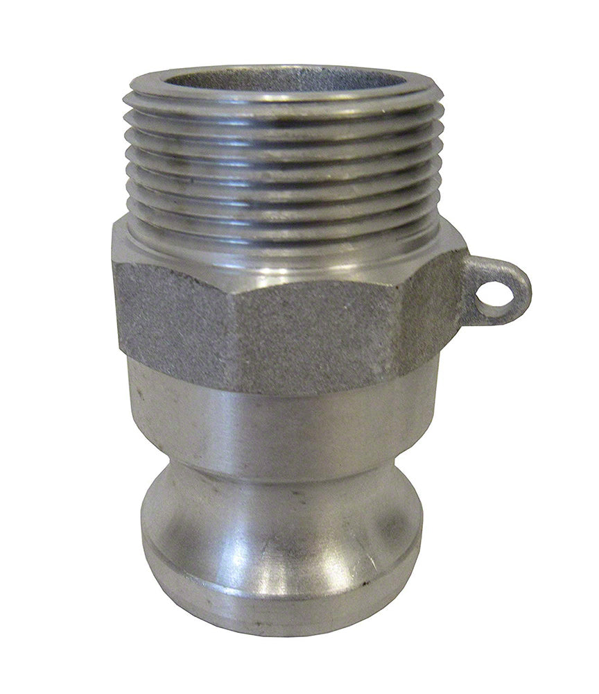 Aluminum Cam and Groove Male Adapter x Male NPT Thread - 1-1/2 Inch - Type F Adapter