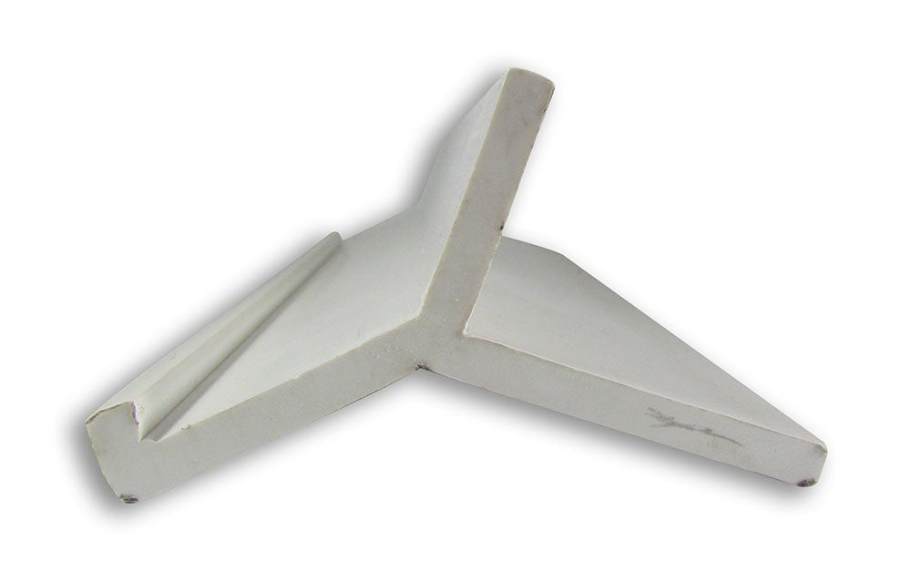Curb Angle Edging With Tail - White - Sold Per Foot - Must Order in 10 Foot Increments