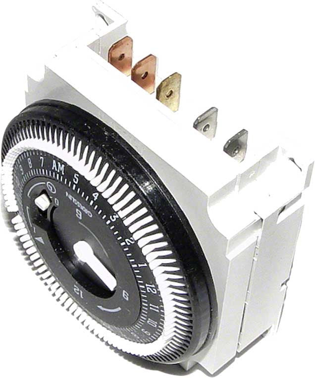 Electro-Mechanical 24-Hour Panel Mount Timer Module - SPDT 240 Volts
