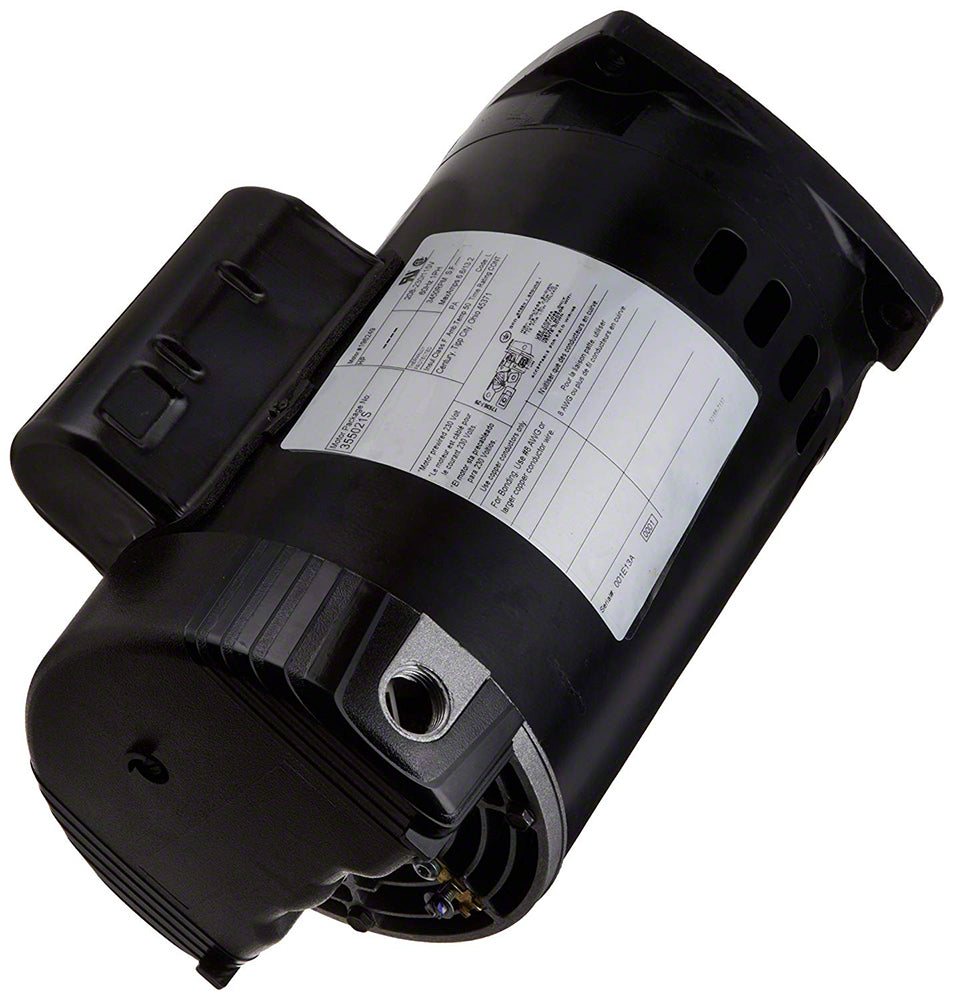 3/4 HP Pump Motor Square Flange - 1-Speed 1-Phase 115/208-230V 60 Hz - Black