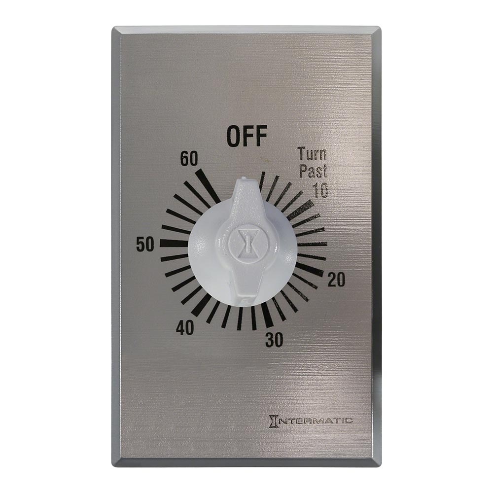 Commercial Spring Wound Countdown Timer - 60 Minute SPST - 125-277 Volts