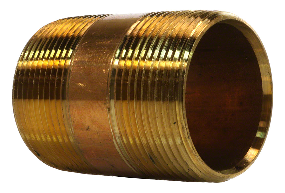 Nipple .5 Inch MPT x 2.5 Inch MPT - Brass