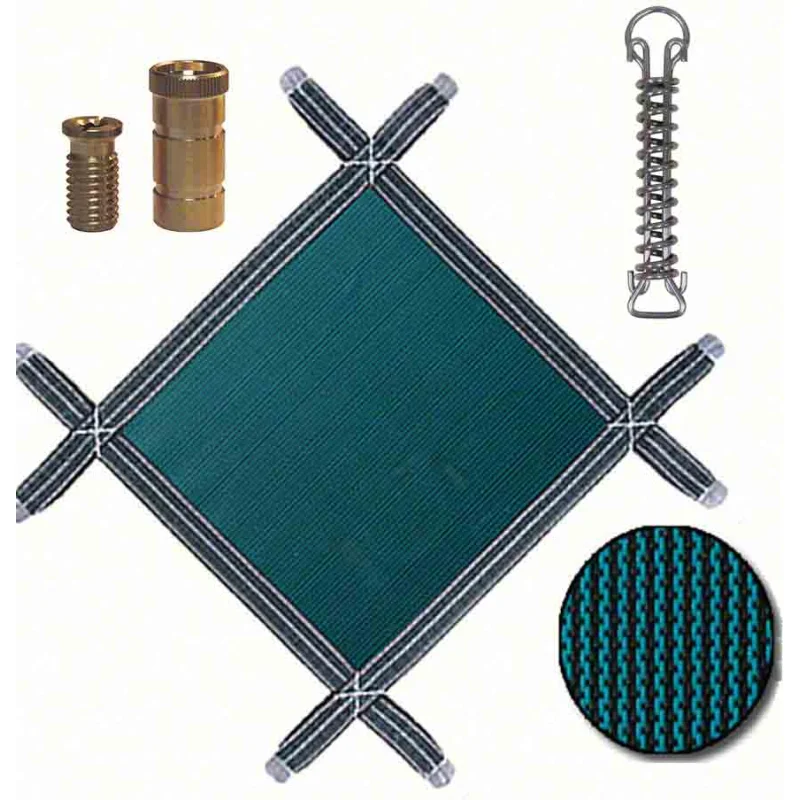 MeycoLite Mesh Rectangular Safety Pool Cover 20 x 40 Feet, 4 x 8 Feet Right 3-Foot Offset Step