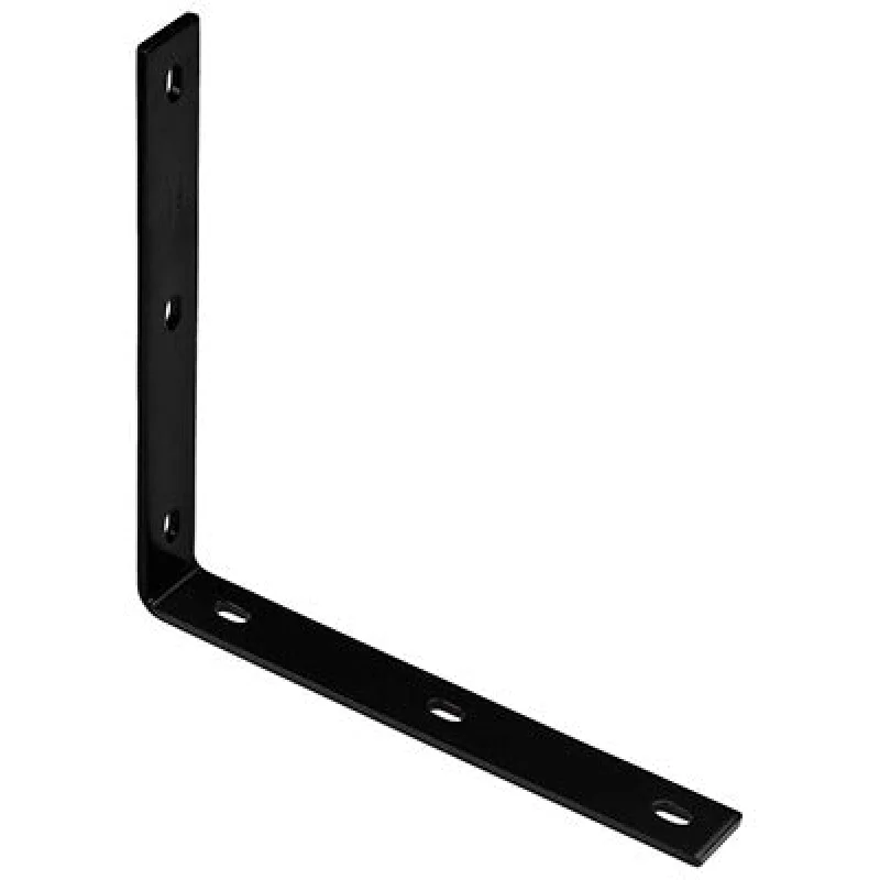 National Mfg N351-469 Corner Brace 12.25 in Black Steel 5-pack