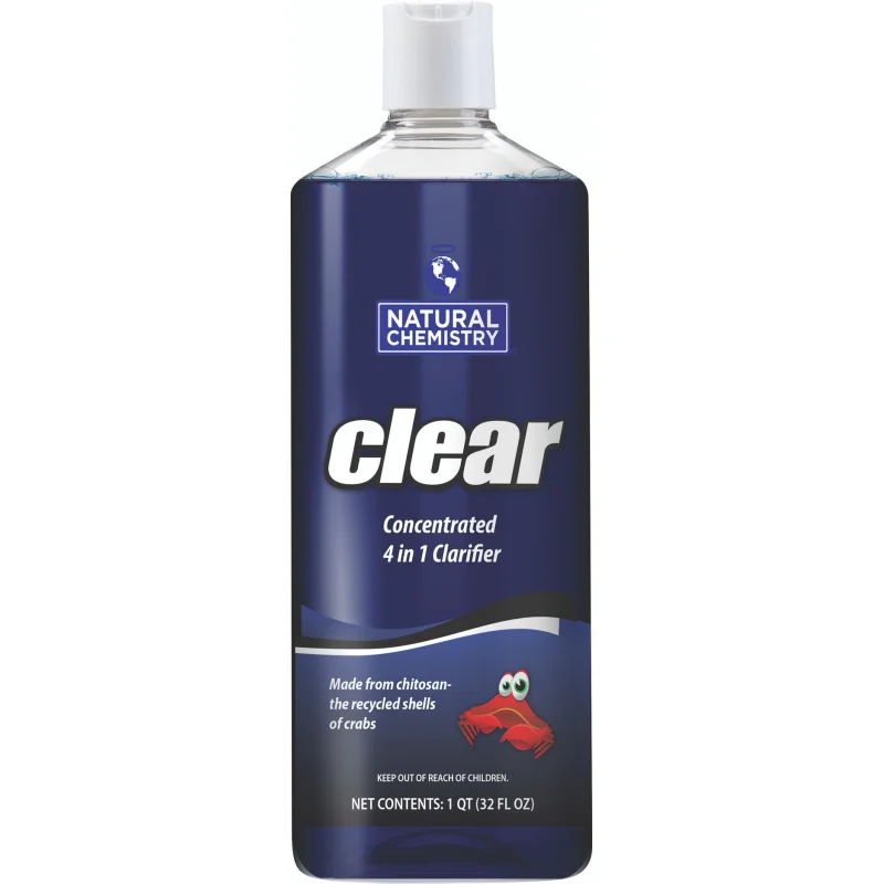 Natural Chemistry Clear 4-in-1 Chitosan Pool Clarifier 1 Qt | 13555NCM