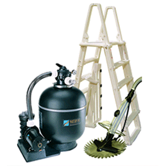 Premium 15x26 and 15x30 Oval Large Sand Equipment Package for Above Ground Pools