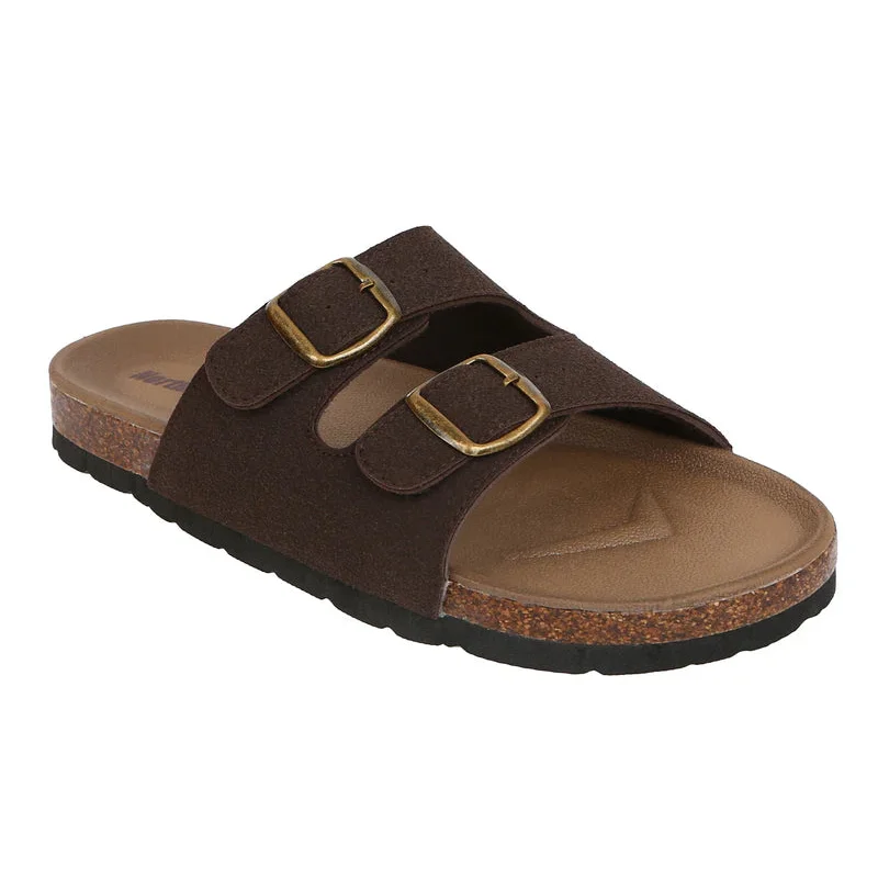 Northside Women's Mariani II Open Toe Footbed Sandal (Dark Brown) Size 9
