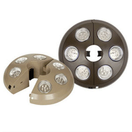 Rechargeable 6 Light Bronze Umbrella Light