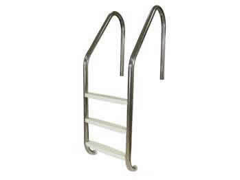 3 Step Stainless Steel Ladder with Plastic Tread for Inground Pool