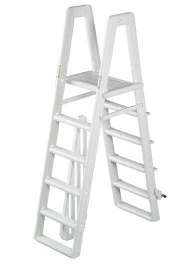 Ocean Blue A-Frame Ladder (Padlock Included)