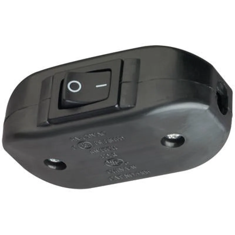 Pass Seymour 5406BKBPCC5 Feed-thru Cord Switch 6A 120V 5-pack