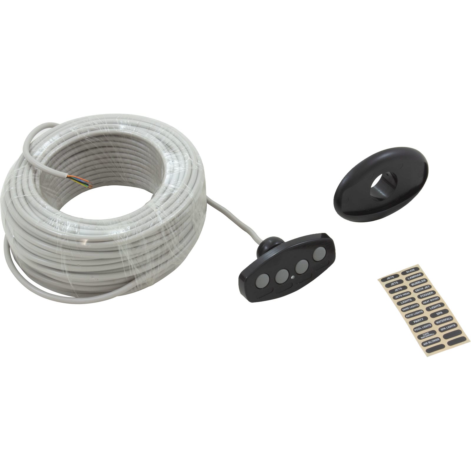 Pentair Black iS4 4-Function Spa-Side Remote Control with 100' Cord