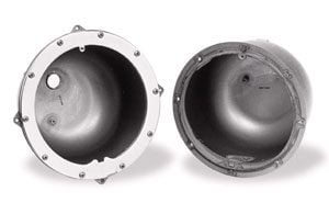 Pentair Large Stainless Steel Light Niche, for Concrete, 1/2 in. w/Niche Shield, Rear Hub (78210800)