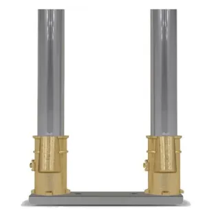 Perma-Cast | PC-4008-BC | 4" Bronze Deck Anchor Channel Set 8" Center