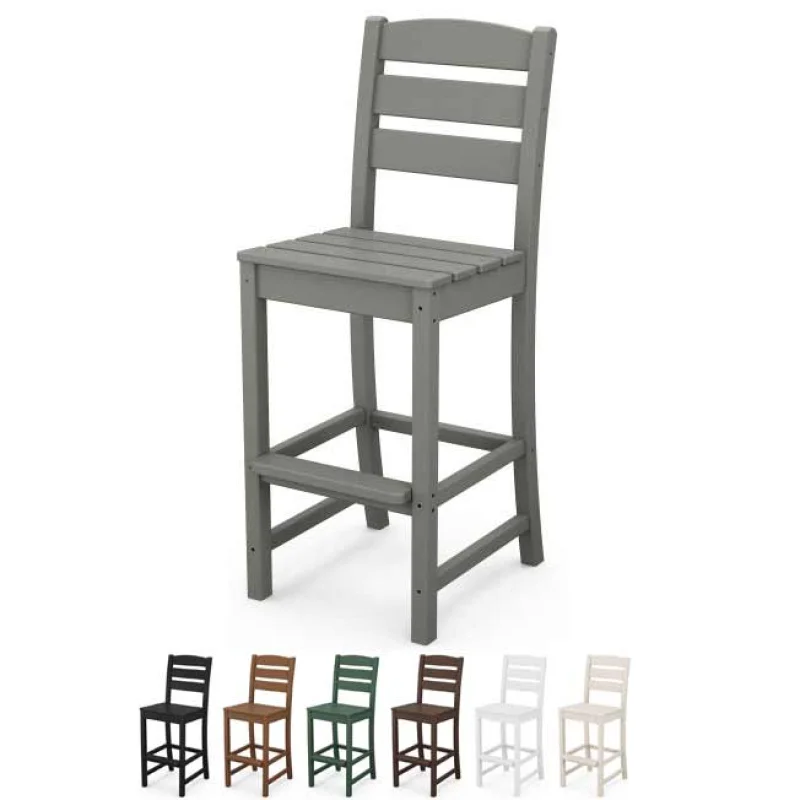 POLYWOOD Lakeside Bar Side Chair - TLD102 Grey