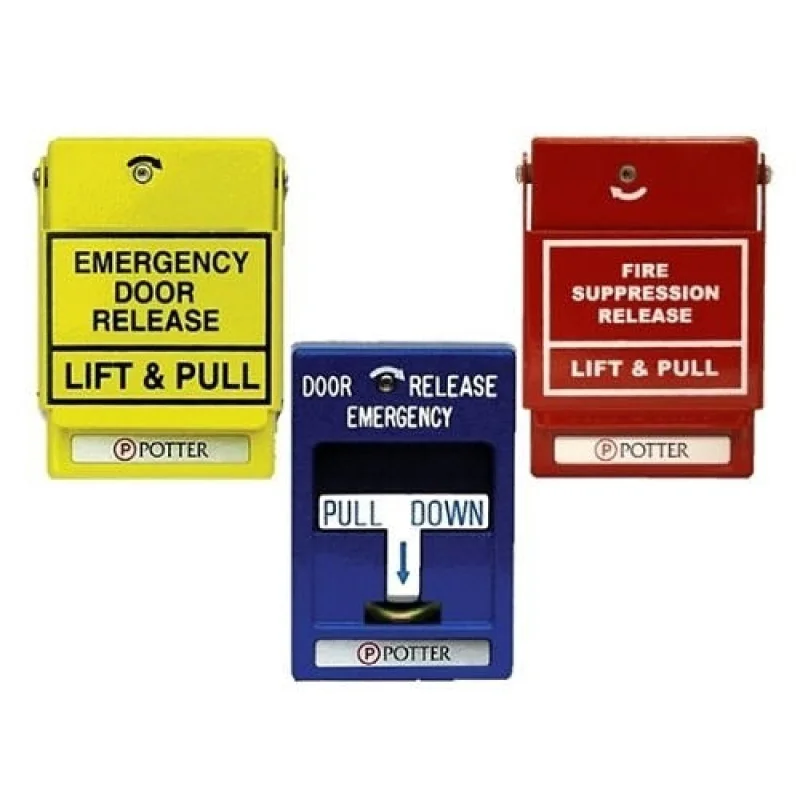 Potter Electric RMS-1T-LP-WP-KO Fire Pull Station