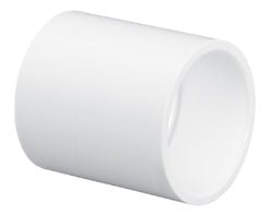 PVC Schedule 40 Coupling, 1" Slip White | 429010