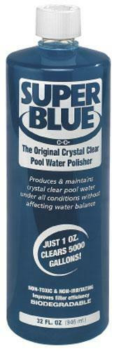 Super Blue Pool Water Clarifier 1 Quart