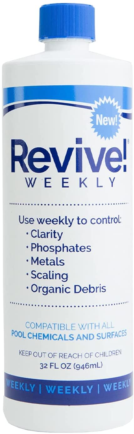 API Revive! Weekly Swimming Pool Clarifier, Phosphate, Metal, and Scale Removal, 32 Ounce