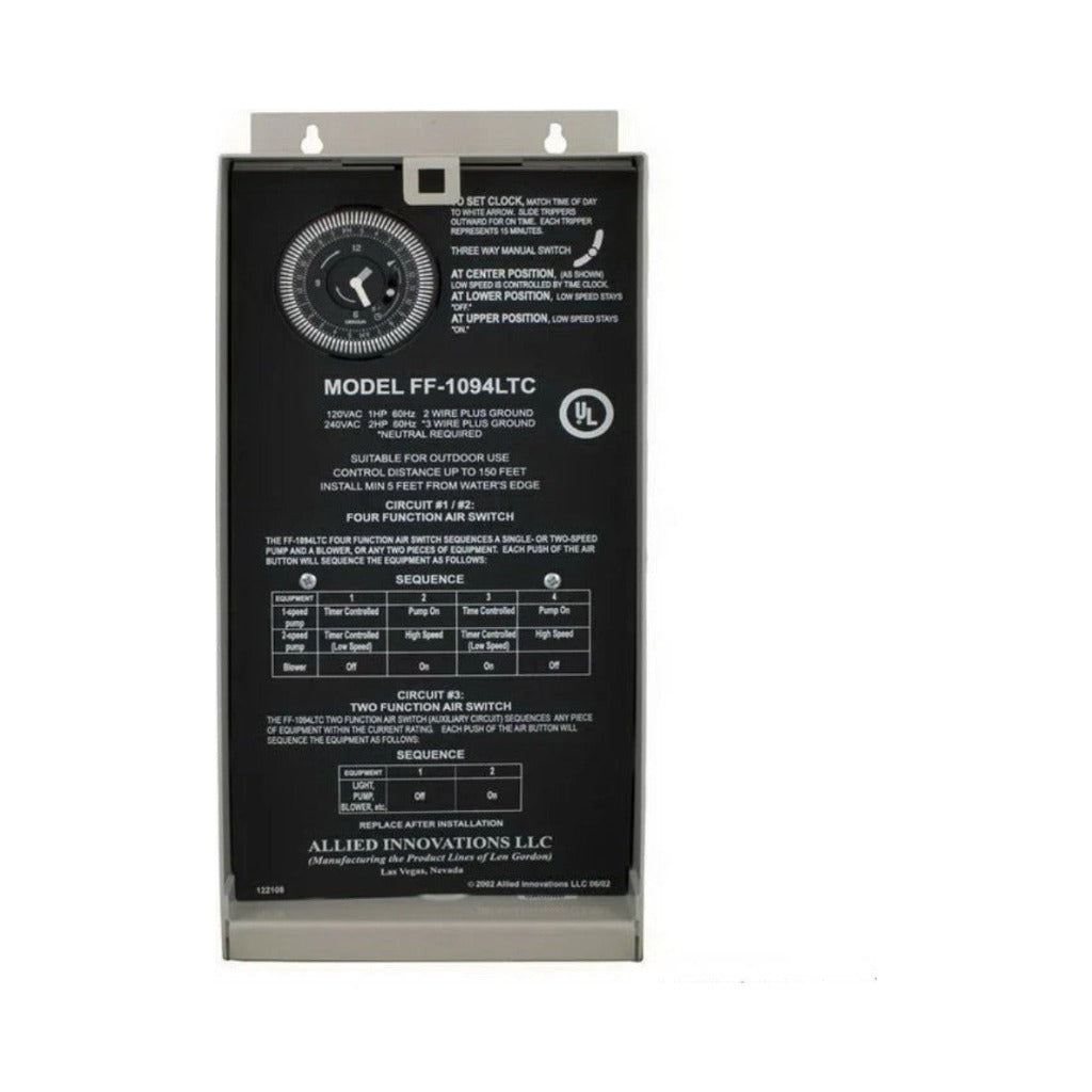 Allied Innovations 4-Function Air Control, with Clock and Aux | 910108-007