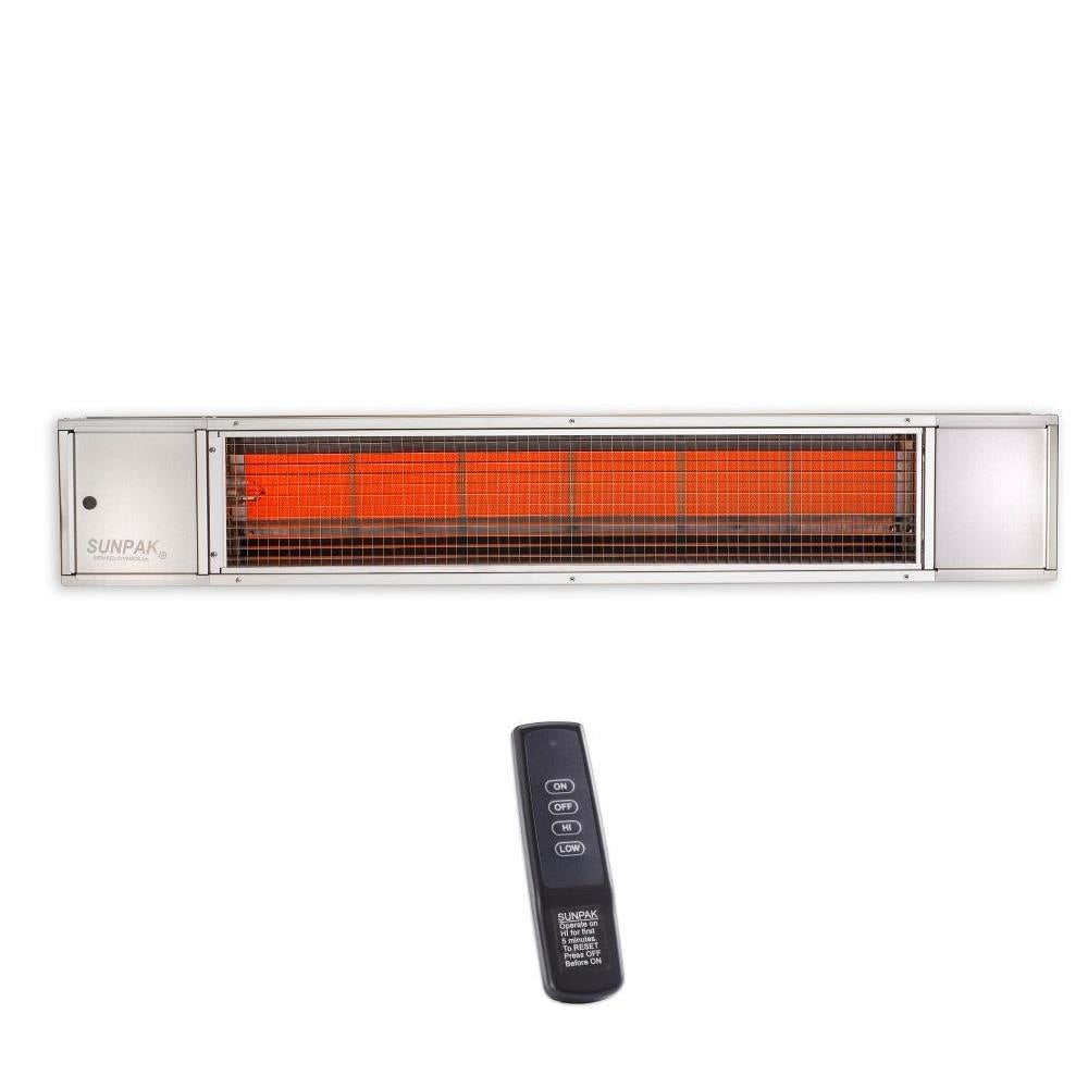 Sunpak S34 Two Stage Infrared Heater, 48", 25,000 and 34,000 BTU, Natural Gas, Stainless Steel | 12021