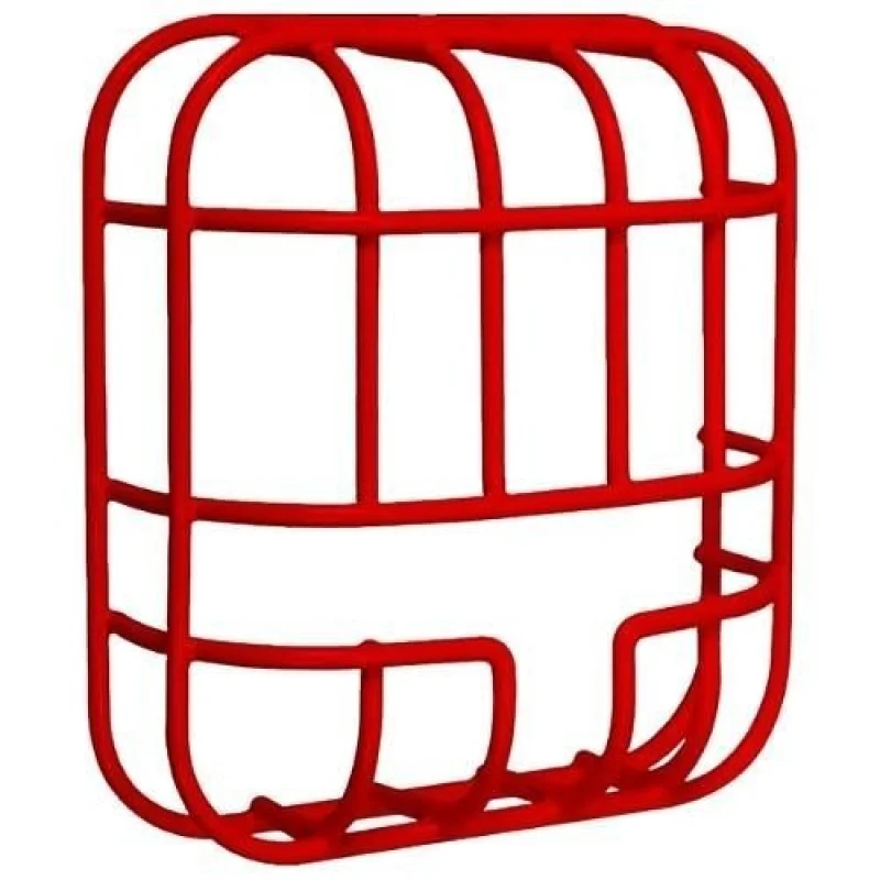 Safety Technology Intl STI-9754-R Wall Mount Wire Cage Red
