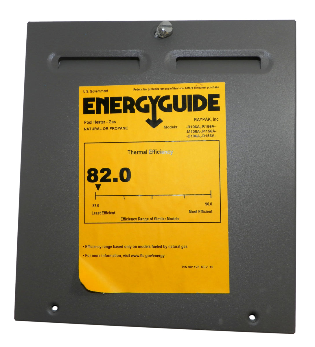 Raypak 014902F Front Door Panel Replacement for Raypak 156A Pool Heater