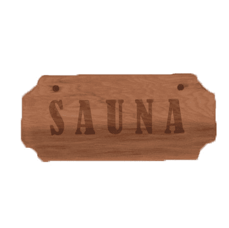 Leisurecraft - 5x11 Sauna Sign