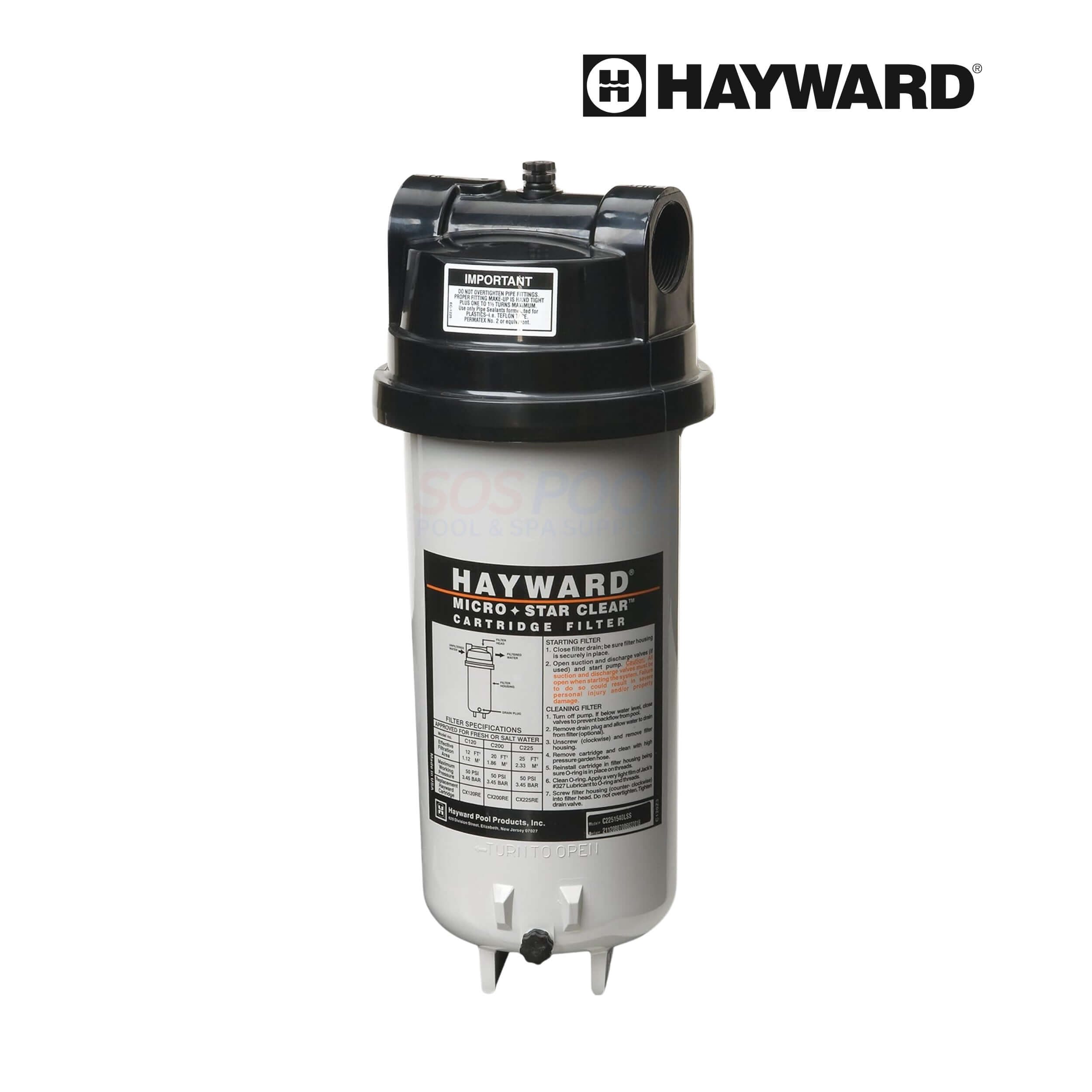 Hayward C225 Spa & Above-Ground Pool Filter | 25 Sq Ft