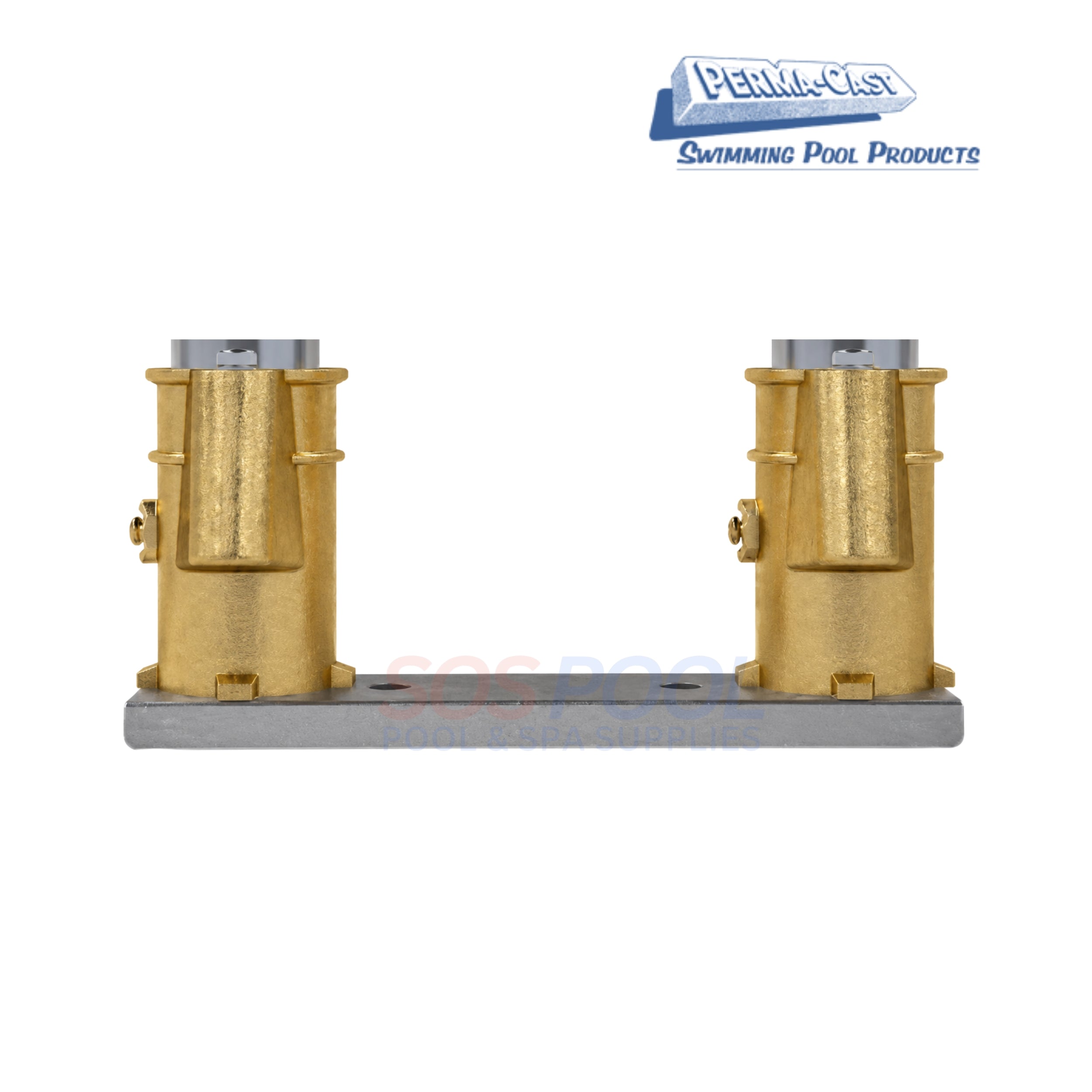 Perma-Cast 6" Bronze Handrail & Ladder Channel with Anchor Socket | PC-6008-BC