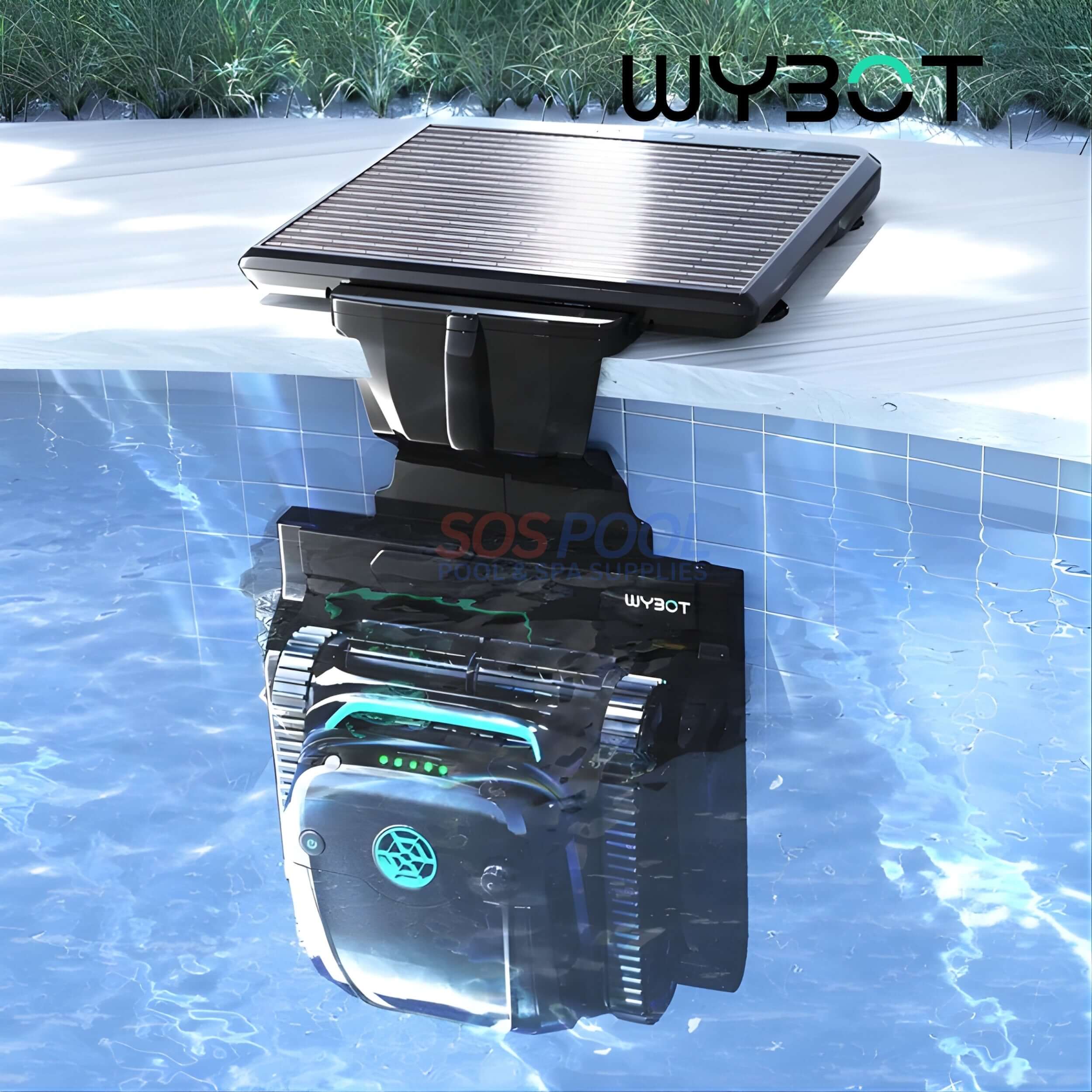 Wybot S2 Solar with Solar-Power Charging Dock Robotic Pool Cleaner| WYUS-S2S