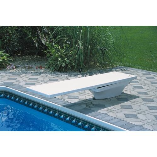 SR Smith Flyte-Deck Stand with 8' Frontier III Dive Board- Dive Board - Pewter Gray
