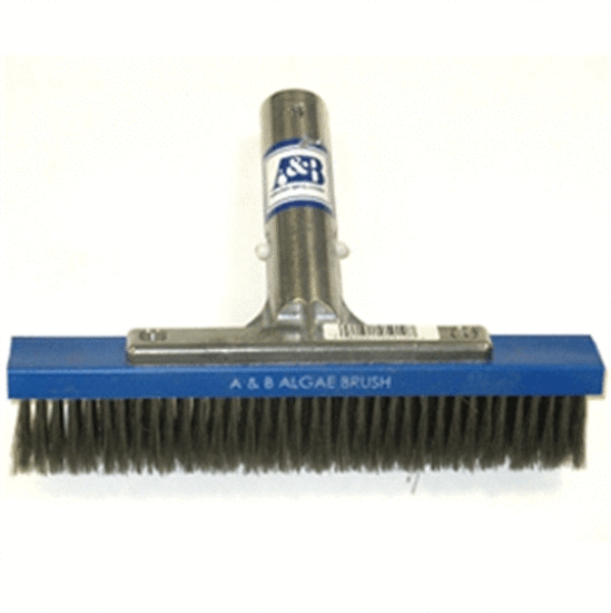 Stainless Steel Bristle Algae Pool Brush - 18"