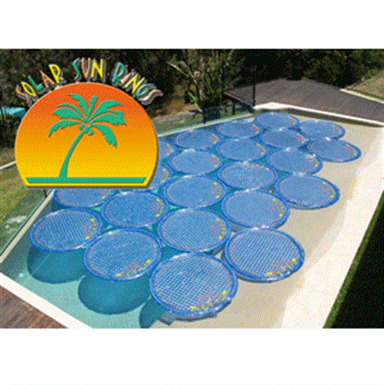 Solar Sun Rings for 12' x 24' Oval A-G Pools - 6 Solar Rings