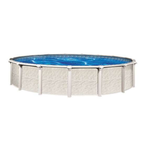 Wilbar International St. Tropez 15' Round 54" Resin Pool with 8.5" Top Seat - AG-PR-2015